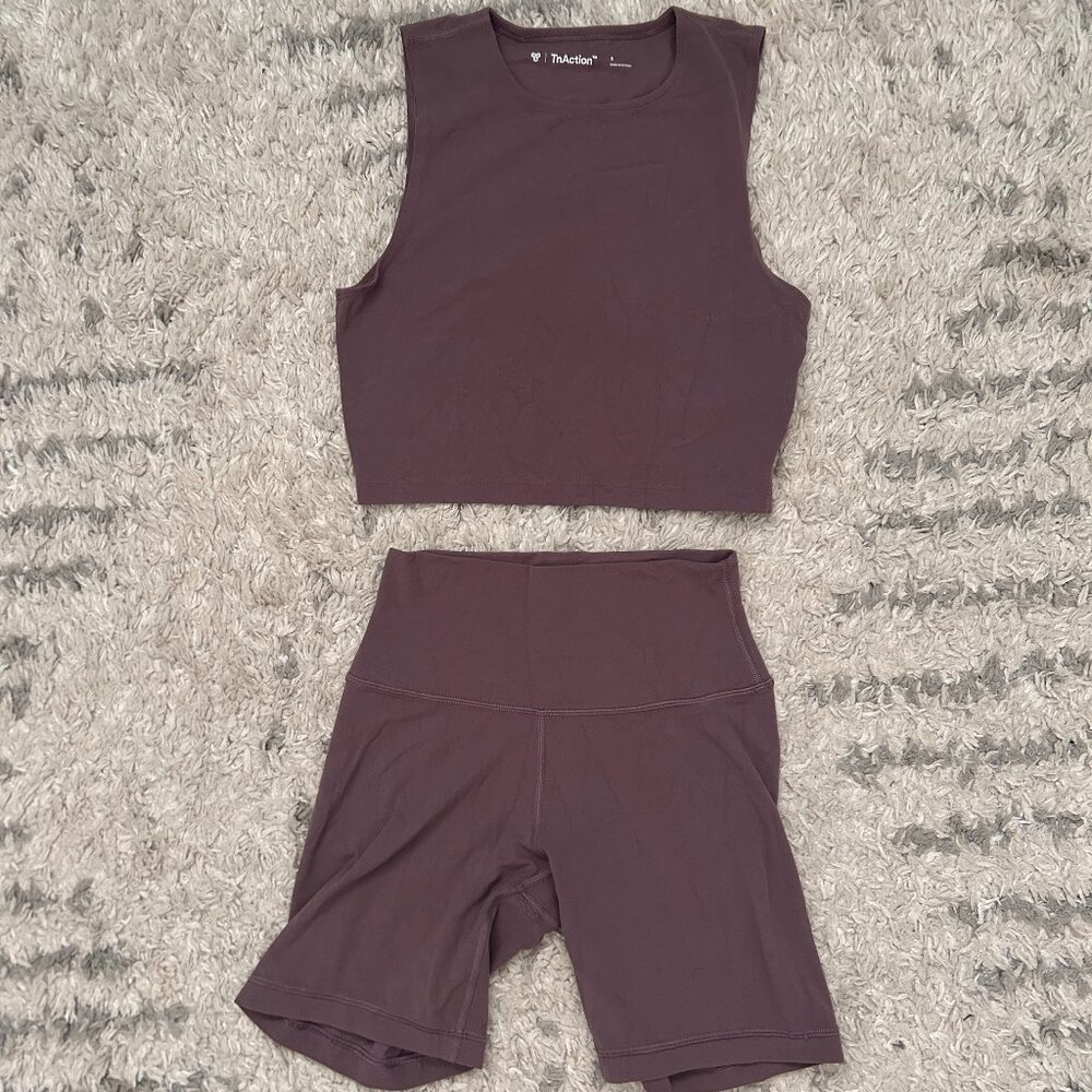 *3 for $15* TNA Butter shorts set, muted lavender, size small